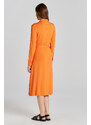 ŠATY GANT SLIM JERSEY SHIRT DRESS oranžová XS
