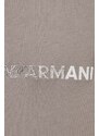 Bavlněné tričko Emporio Armani béžová barva, s aplikací, 3D1TG3 1JPZZ