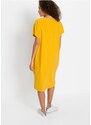 bonprix Žerzejové šaty s kapsami Žlutá