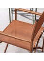 Oranžová hliníková skládací zahradní židle Bizzotto Taylor
