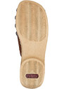 Dámské kožené pantofle 65063-22 Rieker hnědá