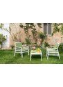 Nardi Bílý plastový zahradní stolek Aria 60 x 60 cm