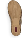 Dámské kožené sandále V7299-60 Rieker béžové