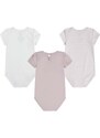 Bavlněné kojenecké body Levi's LVG 3PK BOW BODYSUIT SET 3-pack