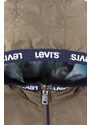 Dětská oboustranná bunda Levi's LVB REVERSIBLE BOY'S WIND JKT béžová barva