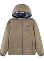 Dětská oboustranná bunda Levi's LVB REVERSIBLE BOY'S WIND JKT béžová barva