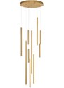 Zlaté závěsné LED světlo Nova Luce Trimle 50 cm