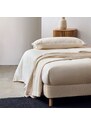Béžová čalouněná jednolůžková postel Kave Home Ofelia 90 x 200 cm