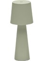 Zelená kovová zahradní stolní LED lampa Kave Home Arenys S