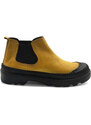 Kožené kotníkové boty s chelsea obutím IBERIUS 5082-493 žlutá