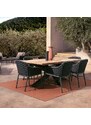 Teakový zahradní jídelní stůl Bizzotto Palmdale 200 x 100 cm