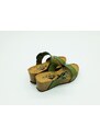 Dámské kožené pantofle 883004-06 PLAKTON zelená