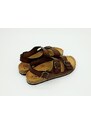 Pánské kožené sandály 175113-03 PLAKTON hnědá