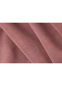 Růžová sametová rohová pohovka Windsor & Co Lola 250 cm, levá