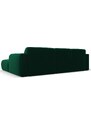 Lahvově zelená sametová rohová pohovka Windsor & Co Lola 250 cm, pravá