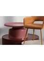 Hoorns Růžový kovový konferenční stolek Dakin 74 cm