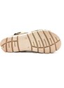 Dámské kožené sandálky 355888 APURE KAKI Plakton khaki