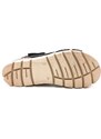Dámské kožené sandálky 355890 APURE NEGRO PISO Plakton černé