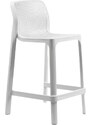 Nardi Bílá plastová zahradní barová židle Net 65 cm