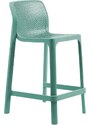 Nardi Tyrkysově modrá plastová zahradní barová židle Net 65 cm