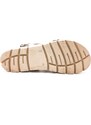 Dámské kožené sandálky 355888 NAPA RUST MAQUILLAJE Plakton béžová