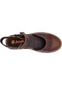 Dámské kožené sandálky 7722-01119 JUNGLA hnědá