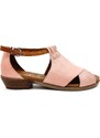 Dámské kožené sandálky 061-1125 růžové WILD