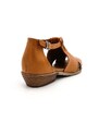 Dámské kožené sandálky 061-1125 hnědá WILD