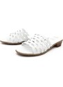 Dámské kožené pantofle 066-1625 bílá WILD