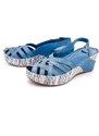 Dámské kožené sandále 46C0519 ARTIKER modré