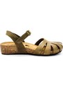 Dámské sandálky 775929 NORMA KAKI Plakton zelené