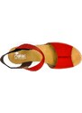 Dámské sandále V2430 RIEKER červené, černé
