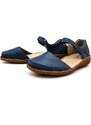 Dámské kožené sandále M0969 RIEKER modré