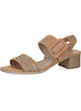 Dámské kožené sandálky 9-28203-42-311 Caprice béžové