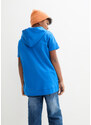 bonprix Chalpecké tričko s kapucí, z organické bavlny Modrá