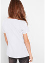 bonprix Dívčí triko z organické bavlny Bílá