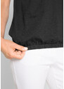 bonprix Bavlněné tričko, krátký rukáv Černá