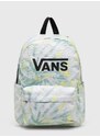 Dětský batoh Vans OLD SKOOL GROM BACKPACK zelená barva, velký, vzorovaný