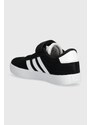 Dětské semišové sneakers boty adidas VL COURT 3.0 EL C černá barva