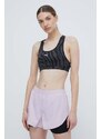 Běžecké šortky Puma STUDIO YOGINI LITE fialová barva, medium waist, 523181