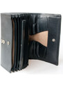 Kasírka - černá klasická celokožená kasírtaška - peněženka pro servírky a číšníky FLW