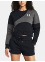 Černá mikina Under Armour Essential Fleece Crop Crew