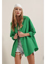 Bigdart 3900 Oversize Basic Long Shirt - Green