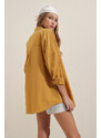 Bigdart 3900 Oversized Basic Long Shirt - Mustard