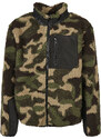 Urban Classics Kids Chlapecká bunda Sherpa woodcamo