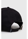 Bavlněná baseballová čepice Twinset černá barva, s aplikací
