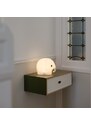 Bílá plastová dětská LED lampa Mr. Maria Elephant 18 cm
