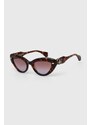 Sluneční brýle Vivienne Westwood dámské, hnědá barva, VW505311053
