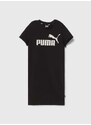 Dívčí šaty Puma ESS+ Logo Dress TR G černá barva, mini