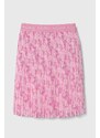 Dětská sukně Michael Kors růžová barva, midi, áčková